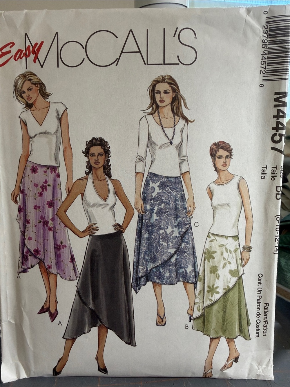 McCall’s 4457 Misses’/Miss Petite Skirts Sewing Pattern